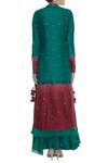 Shop_Aksh_Green Kurta Lehenga Set_at_Aza_Fashions