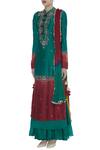 Buy_Aksh_Green Kurta Lehenga Set_Online_at_Aza_Fashions