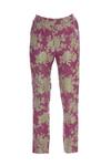 Shop_Archana Rao_Pink Floral Printed Straight Cut Trouser_at_Aza_Fashions