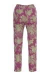 Archana Rao_Pink Floral Printed Straight Cut Trouser_Online_at_Aza_Fashions