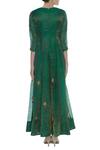 Shop_O Layla_Green Zardosi Embroidered Anarkali Kurta With Dupatta_at_Aza_Fashions