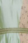 Buy_Ridhi Arora_Green Anarkali With Dupatta And Belt  _Online_at_Aza_Fashions