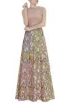 Buy_Niki Mahajan_Multi Color Cutout Floral Print Dress_at_Aza_Fashions