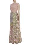 Buy_Niki Mahajan_Multi Color Cutout Floral Print Dress_Online_at_Aza_Fashions