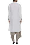Shop Antar Agni White Kurta With Asymmetric Hemline at Aza Fashions Shop_Antar Agni_White Kurta With Asymmetric Hemline_at_Aza_Fashions