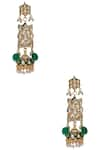 Shop_Posh by Rathore_Gold Plated Kundan Choker Necklace And Earring Set_Online_at_Aza_Fashions