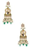 Shop_Posh By Rathore_Gold Plated Kundan Necklace And Earring Set _Online_at_Aza_Fashions