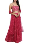 Buy_Silky Bindra_Pink Embellished Lehenga Set _Online_at_Aza_Fashions