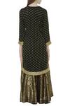 Shop_Heena Kochhar_Black Woven Kurta Lehenga Set_at_Aza_Fashions