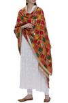 Buy_Samyukta Singhania_Multi Color Cotton Phulkari Dupatta_at_Aza_Fashions