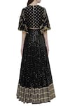 Shop_Vikram Phadnis_Black Embroidered Lehenga Set_at_Aza_Fashions