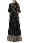 Vikram Phadnis_Black Embroidered Lehenga Set_Online_at_Aza_Fashions