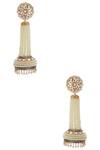 Buy_Khushi Jewels_Gold Plated Crystals, Beads, Stones Earrings _at_Aza_Fashions