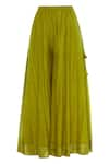 Shop_Pinki Sinha_Green Kurta Banarasi Mugapant Chanderi Round With Sharara Pant _Online_at_Aza_Fashions