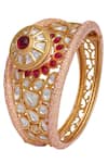 Kiwi by Musskan_Gold Plated Kundan Cuff_Online_at_Aza_Fashions