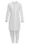 Buy_Arihant Rai Sinha_White Embroidered Sherwani Set_Online_at_Aza_Fashions