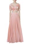 Shop Neha Mehta Couture Peach Embroidered Lehenga Set Online at Aza Fashions Shop_Neha Mehta Couture_Peach Embroidered Lehenga Set_Online_at_Aza_Fashions