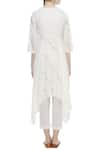 Shop_Samyukta Singhania_White Cotton Embroidered Kurta _at_Aza_Fashions