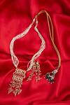 Buy_BelsI'S_White Kundan Necklace Set_Online_at_Aza_Fashions