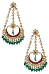 Buy_Belsi's_Gold Plated Kundan Earrings_at_Aza_Fashions