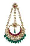 Belsi's_Gold Plated Kundan Earrings_Online_at_Aza_Fashions