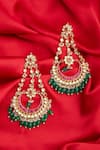 Buy_Belsi's_Gold Plated Kundan Earrings_Online_at_Aza_Fashions