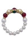 Buy_Shillpa Purii_White Pearls Bead Bracelet _at_Aza_Fashions