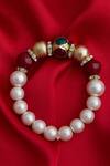 Shillpa Purii_White Pearls Bead Bracelet _Online_at_Aza_Fashions