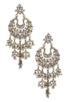 Buy_Shillpa Purii_Gold Plated Stone Chandbalis _at_Aza_Fashions