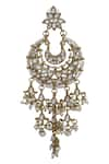 Shillpa Purii_Gold Plated Stone Chandbalis _Online_at_Aza_Fashions