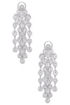 Buy_Chaotiq By Arti_Silver Plated Stones Dangler Earrings_at_Aza_Fashions