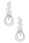 Buy_Chaotiq By Arti_Silver Plated Stones Dangler Earrings_at_Aza_Fashions