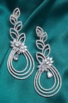 Buy_Chaotiq By Arti_Silver Plated Stones Dangler Earrings_Online_at_Aza_Fashions