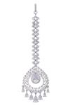 Buy_Chaotiq By Arti_Silver Plated Stone Studded Maangtikka_at_Aza_Fashions