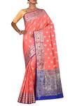 Buy_Nazaakat By Samara Singh_Purple Banarasi Silk Handloom Saree_at_Aza_Fashions