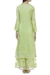 Shop_Nazaakat by Samara Singh_Green Georgette Embroidered Kurta Sharara Set_at_Aza_Fashions