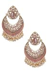 Buy_Kista_Gold Plated Stones Studded Danglers_at_Aza_Fashions