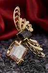 Buy_Esme By Aashna Dalmia_Gold Plated Crystal Ring _Online_at_Aza_Fashions
