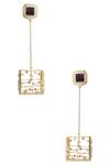 Buy_Esme By Aashna Dalmia_Gold Plated Crystal Danglers _at_Aza_Fashions