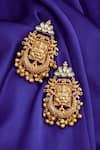 Buy_Moh-Maya by Disha Khatri_Gold Plated Metal Ganesha Earrings _Online_at_Aza_Fashions