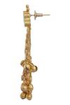 Moh-Maya by Disha Khatri_Gold Plated Metal Ganesha Earrings _at_Aza_Fashions