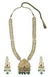 Shop_Posh by Rathore_Kundan Necklace Jewellery Set_at_Aza_Fashions