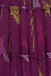 Buy_Urvashi Joneja_Purple Georgette Abstract Pattern Tiered Skirt  _Online_at_Aza_Fashions