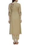 Shop_Mahima Batra_Beige Kurta georgettestraight Pants Crepedupatta Embroidered Set  _at_Aza_Fashions