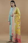 Buy_Ekaya Banaras_Green Woven Kurta Set_at_Aza_Fashions