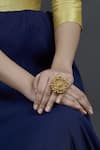 Buy_Moh-Maya By Disha Khatri_Gold Plated Carved Ring_Online_at_Aza_Fashions
