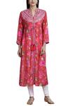 Buy_Gopi Vaid_Red Printed Kurta_at_Aza_Fashions
