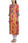 Buy_Gopi Vaid_Orange Printed Kurta_Online_at_Aza_Fashions