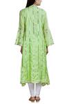 Shop_Gopi Vaid_Green Cotton Silk Embellished Kurta_at_Aza_Fashions
