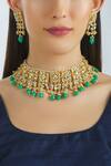 Buy_Moh-Maya by Disha Khatri_Kundan Choker Necklace Jewellery Set_at_Aza_Fashions